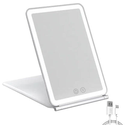 Foldable Touch Screen Makeup Mirror